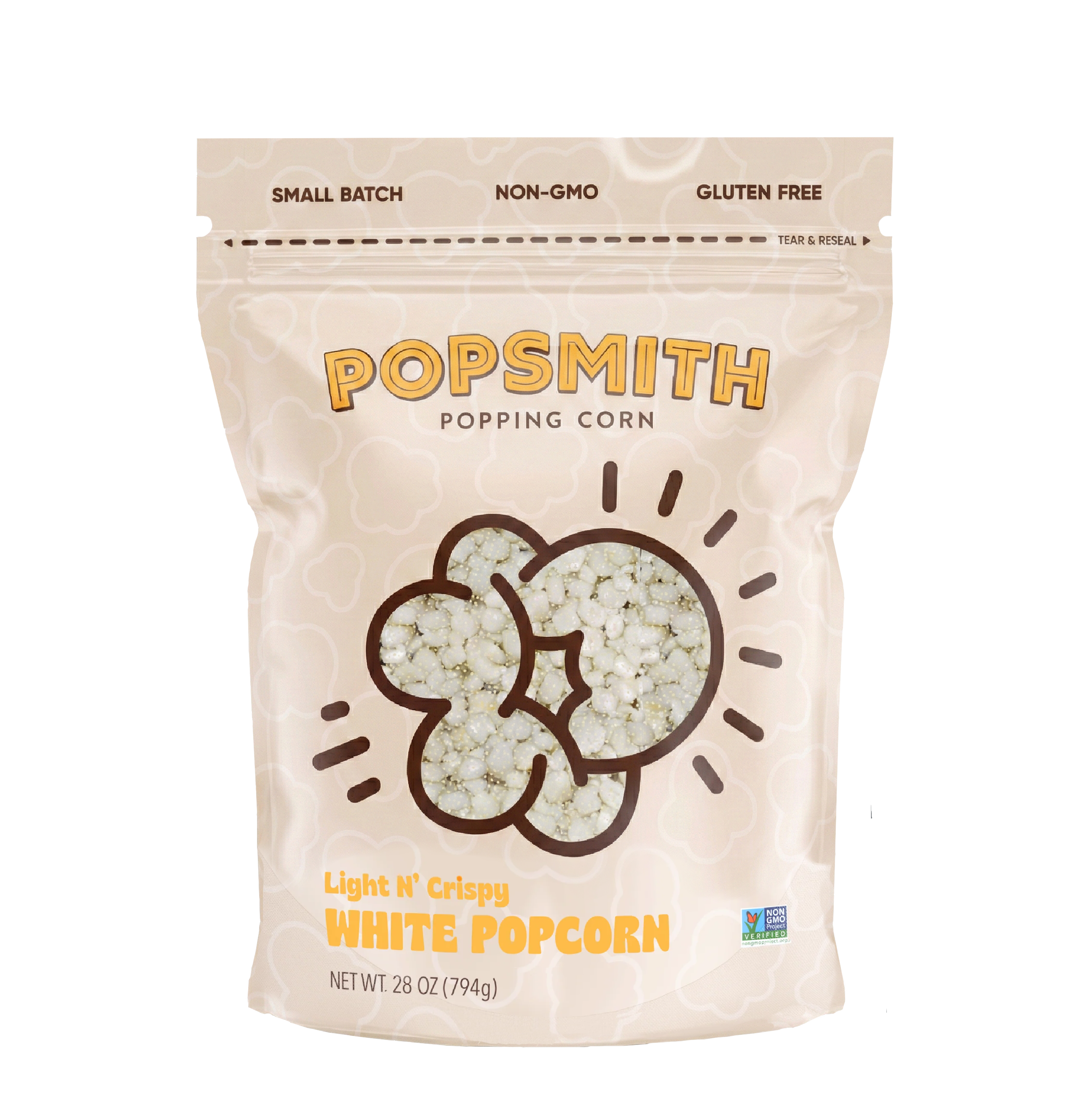 Yellow and White Popping Corn Kernels - Popsmith