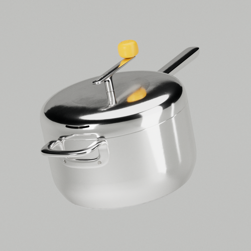 A stainless steel Popsmith popper.  [49385894904001]