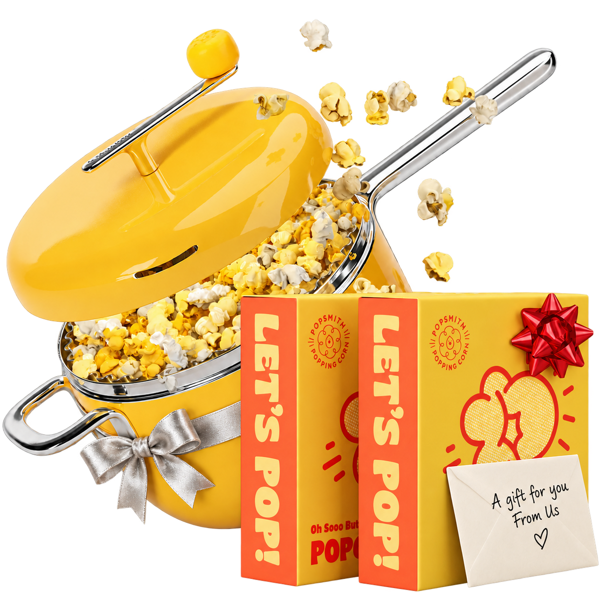 Butter Starter Set wrapped as a gift with a bow and a card