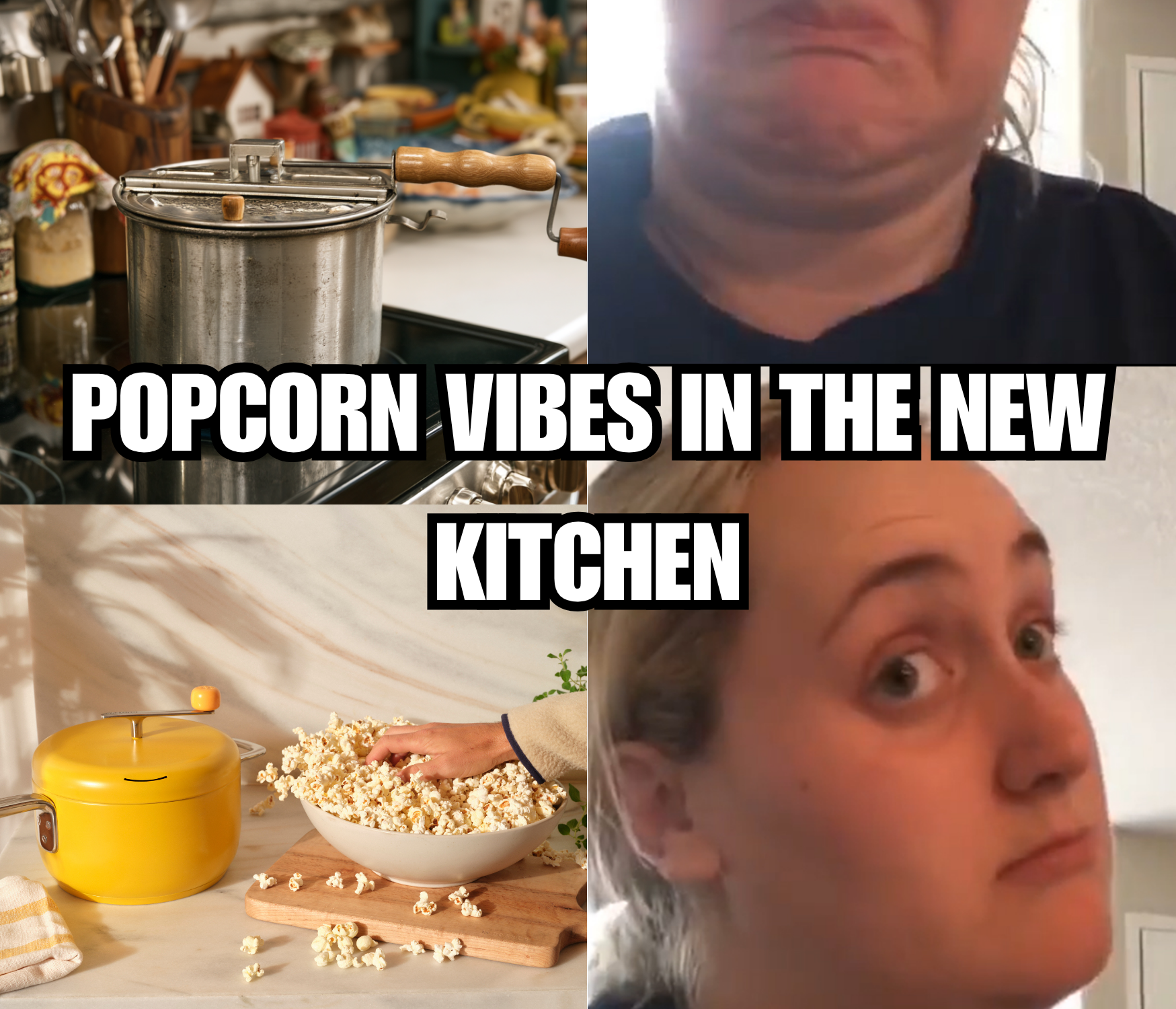 Popcorn vibes in the new kitchen